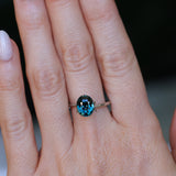 2.71CT OVAL MADAGASCAR SAPPHIRE, DEEP TEAL BLUE, 9.1X7.4X5MM