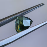 1.24CT TRILLION MADAGASCAR SAPPHIRE, LIGHT SPRING GREEN WITH YELLOW, 6.7MM
