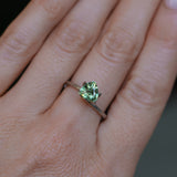 1.24CT TRILLION MADAGASCAR SAPPHIRE, LIGHT SPRING GREEN WITH YELLOW, 6.7MM