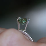 1.53CT RADIANT CUT MONTANA SAPPHIRE, PARTI GREEN YELLOW BLUE, 7.11X5.27X4.05MM