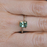 1.53CT RADIANT CUT MONTANA SAPPHIRE, PARTI GREEN YELLOW BLUE, 7.11X5.27X4.05MM