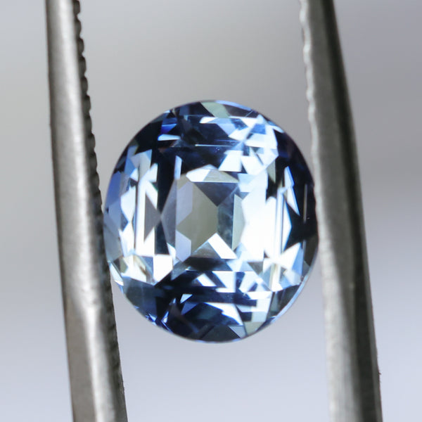 3.40CT OVAL MADAGASCAR SAPPHIRE, PARTI OR BICOLOR BLUE WHITE, 9X7.94X5.88MM