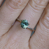 1.15CT PRECISION CUT OVAL MONTANA SAPPHIRE, LIGHT AQUA BLUE GREEN, 6.7X5.4X4.1MM