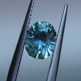 1.63CT PRECISION CUT OVAL MONTANA SAPPHIRE, COLOR SHIFTING TEAL TO MIDNIGHT BLUE, 7.5X6.04X4.6MM