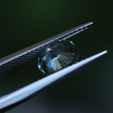 1.63CT PRECISION CUT OVAL MONTANA SAPPHIRE, COLOR SHIFTING TEAL TO MIDNIGHT BLUE, 7.5X6.04X4.6MM