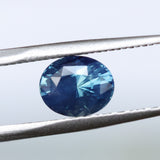 2.07CT OVAL MADAGASCAR SAPPHIRE, MEDIUM TEAL BLUE, UNTREATED, 8.1X6.6X5.1MM