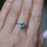 1.63CT PRECISION CUT OVAL MONTANA SAPPHIRE, COLOR SHIFTING TEAL TO MIDNIGHT BLUE, 7.5X6.04X4.6MM