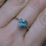 1.63CT PRECISION CUT OVAL MONTANA SAPPHIRE, COLOR SHIFTING TEAL TO MIDNIGHT BLUE, 7.5X6.04X4.6MM