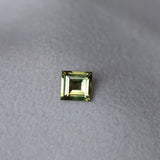 1.52CT MADAGASCAR CARRE CUT SAPPHIRE, YELLOW, UNTREATED, 6.5X6.2X3.7MM