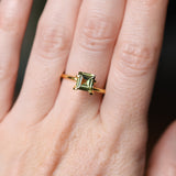 1.52CT MADAGASCAR CARRE CUT SAPPHIRE, YELLOW, UNTREATED, 6.5X6.2X3.7MM