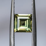 1.52CT MADAGASCAR CARRE CUT SAPPHIRE, YELLOW, UNTREATED, 6.5X6.2X3.7MM