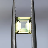 1.52CT MADAGASCAR CARRE CUT SAPPHIRE, YELLOW, UNTREATED, 6.5X6.2X3.7MM