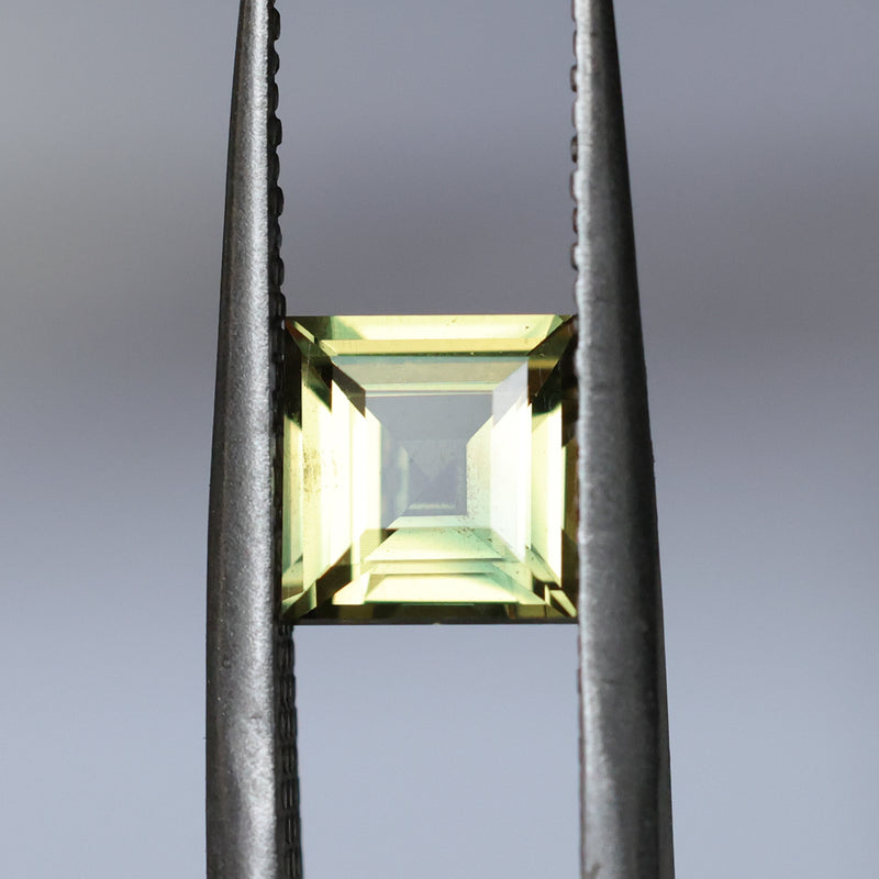 1.52CT MADAGASCAR CARRE CUT SAPPHIRE, YELLOW, UNTREATED, 6.5X6.2X3.7MM