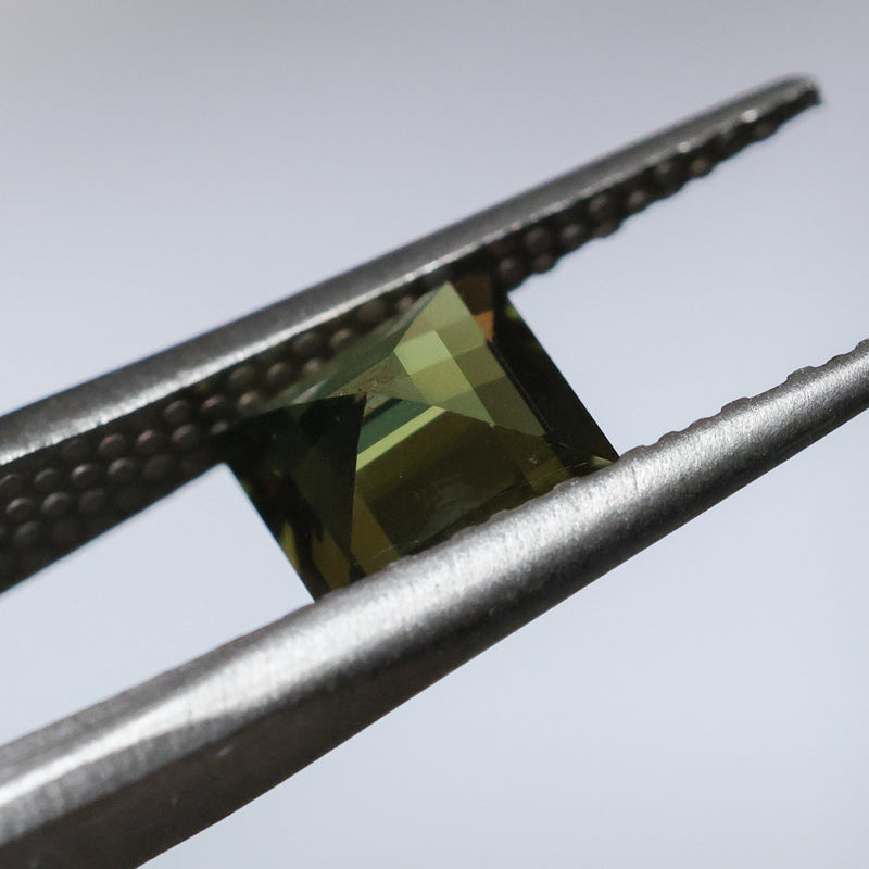 1.52CT MADAGASCAR CARRE CUT SAPPHIRE, YELLOW, UNTREATED, 6.5X6.2X3.7MM