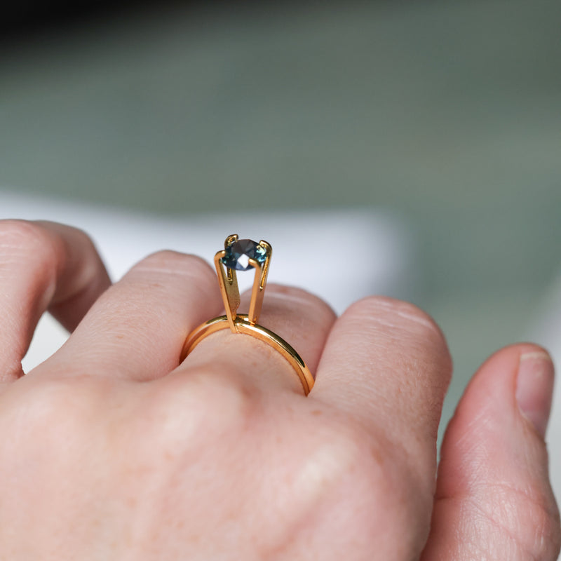 1.16CT OVAL MADAGASCAR SAPPHIRE, MEDIUM TEAL, 6.48X5.94X3.81MM