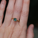 1.16CT OVAL MADAGASCAR SAPPHIRE, MEDIUM TEAL, 6.48X5.94X3.81MM