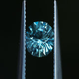 1.35CT PRECISION CUT OVAL MONTANA SAPPHIRE, LIGHT BLUE TEAL, 7.2X5.8X4.3MM