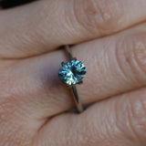 1.35CT PRECISION CUT OVAL MONTANA SAPPHIRE, LIGHT BLUE TEAL, 7.2X5.8X4.3MM