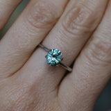 1.35CT PRECISION CUT OVAL MONTANA SAPPHIRE, LIGHT BLUE TEAL, 7.2X5.8X4.3MM