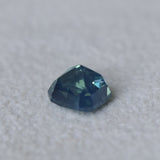 2.10CT MADAGASCAR RADIANT SAPPHIRE, GLOWY TEAL BLUE GREEN, UNTREATED, 6.3X6.2MM