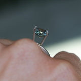 1.22CT MADAGASCAR SPECIAL GEO, BLUE GREY TEAL, 7.5X6.1X3.7MM