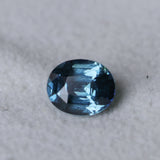 2.02CT OVAL MADAGASCAR SAPPHIRE, DEEP TEAL AND LIGHT BLUE FLASHES, UNTREATED, 7.3X6.1X5.1MM