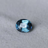 2.02CT OVAL MADAGASCAR SAPPHIRE, DEEP TEAL AND LIGHT BLUE FLASHES, UNTREATED, 7.3X6.1X5.1MM
