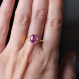 3.30CT SQUARE RADIANT CUT MADAGASCAR SAPPHIRE, RASPBERRY PINK, 7.88X7.53X6MM
