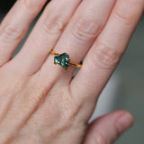 2.24CT BRILLIANT SHIELD MADAGASCAR SAPPHIRE, TEAL BLUE GREEN, 8.66X6.83X5.15MM