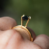 1.59CT NIGERIAN ELONGATED STEP CUT HEXAGON SAPPHIRE, PARTI GREEN, UNTREATED, 8.67X4.79X3.92MM