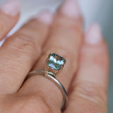 1.30CT RADIANT CUT MONTANA SAPPHIRE, MEDIUM BLUE, 6.9X5.07X3.7MM