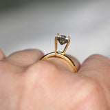 1.23CT PEAR BRILLIANT MONTANA SAPPHIRE, LIGHT BLUE GREY, UNTREATED, 8.09X5.69X3.99MM