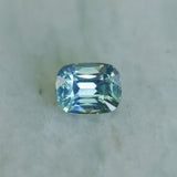 1.28CT ELONGATED CUSHION MADAGASCAR SAPPHIRE, PARTI TEAL AND YELLOW, UNTREATED, 6.4X5.04X4.1MM