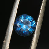 1.25CT ROUND BRILLIANT MONTANA SAPPHIRE, VIBRANT ROYAL BLUE TEAL, 6.46X4.19MM