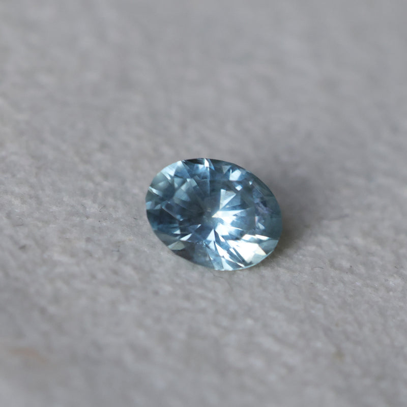1.20CT MONTANA OVAL BRILLIANT PRECISION CUT SAPPHIRE, POWDER BLUE, UNTREATED, 7.08X5.50X4.10MM