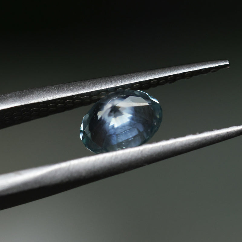 1.20CT MONTANA OVAL BRILLIANT PRECISION CUT SAPPHIRE, POWDER BLUE, UNTREATED, 7.08X5.50X4.10MM