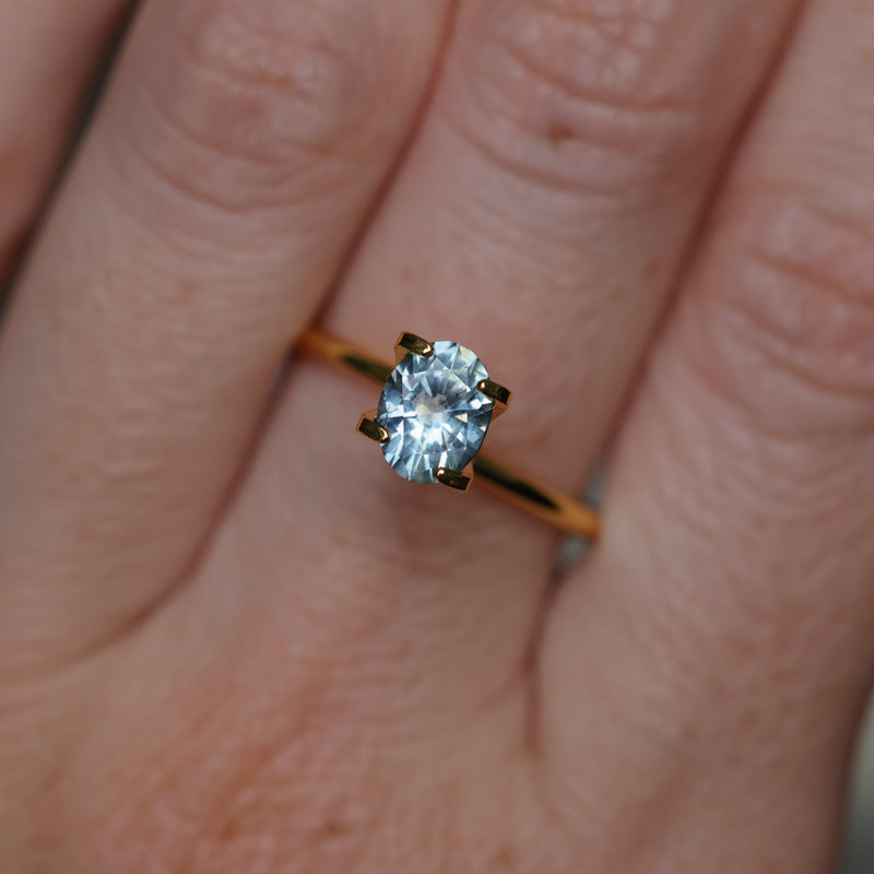 1.20CT MONTANA OVAL BRILLIANT PRECISION CUT SAPPHIRE, POWDER BLUE, UNTREATED, 7.08X5.50X4.10MM