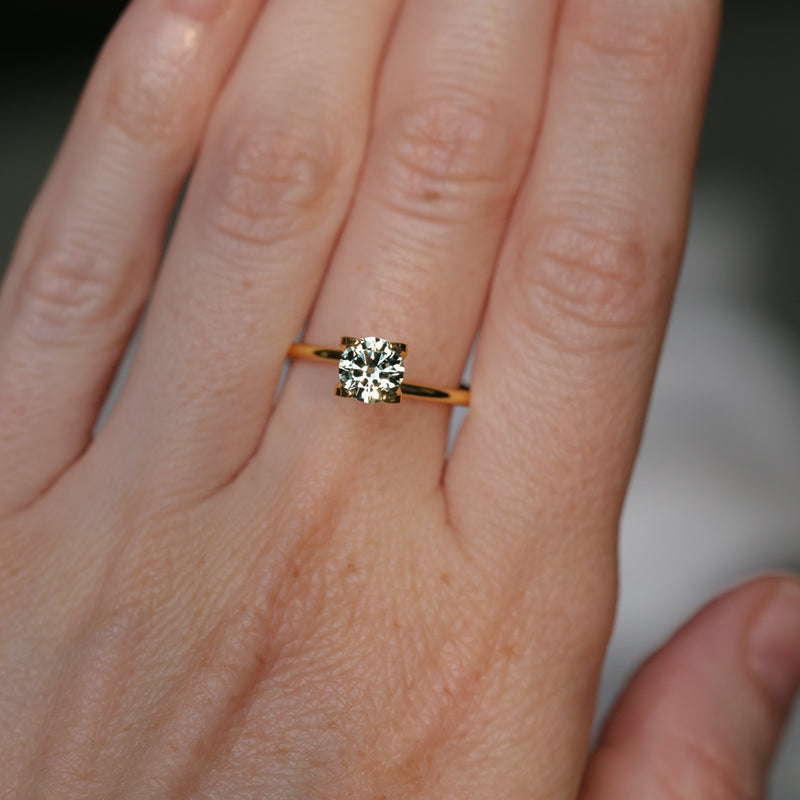 0.97CT ROUND MONTANA SAPPHIRE, TEAL BLUE GREENISH GREY, 5.92X3.57MM