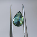 1.51CT PEAR MADAGASCAR SAPPHIRE, PARTI BLUE GREY, 8.06X5.5X4.6MM
