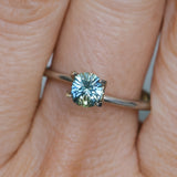 0.66CT PRECISION CUT OVAL/CUSHION MONTANA SAPPHIRE, PARTI YELLOW BLUE, 5.5X4.6X3.4MM