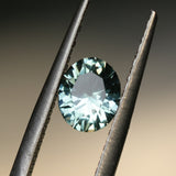 0.98CT OVAL PRECISION BRILLIANT MONTANA SAPPHIRE, AQUA TEAL BLUE GREEN, UNTREATED, 6.8X5.58X3.60MM