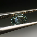 0.98CT OVAL PRECISION BRILLIANT MONTANA SAPPHIRE, AQUA TEAL BLUE GREEN, UNTREATED, 6.8X5.58X3.60MM