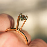 0.98CT OVAL PRECISION BRILLIANT MONTANA SAPPHIRE, AQUA TEAL BLUE GREEN, UNTREATED, 6.8X5.58X3.60MM