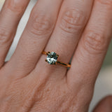 0.98CT OVAL PRECISION BRILLIANT MONTANA SAPPHIRE, AQUA TEAL BLUE GREEN, UNTREATED, 6.8X5.58X3.60MM