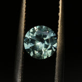 1.26CT ROUND MONTANA SAPPHIRE, COLOR SHIFTING BLUE TO GREY, UNTREATED, 6.5X4MM