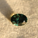 1.90CT OVAL BRILLIANT AUSTRALIAN SAPPHIRE, TEAL GREEN, UNTREATED, 7.95X5.98X4.72MM