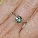 1.12CT RADIANT CUT MONTANA SAPPHIRE, GREEN AND YELLOW, 6.5X4.7X3.6MM