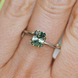 1.12CT RADIANT CUT MONTANA SAPPHIRE, GREEN AND YELLOW, 6.5X4.7X3.6MM