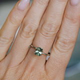 1.12CT RADIANT CUT MONTANA SAPPHIRE, GREEN AND YELLOW, 6.5X4.7X3.6MM