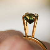 1.90CT OVAL BRILLIANT AUSTRALIAN SAPPHIRE, TEAL GREEN, UNTREATED, 7.95X5.98X4.72MM